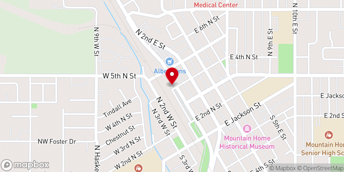 Map showing location of Calvary Chapel Youth Building