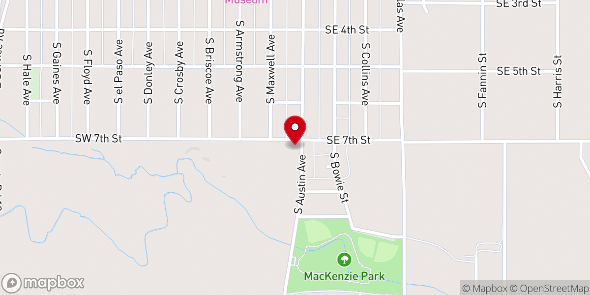 Map showing location of Church of God