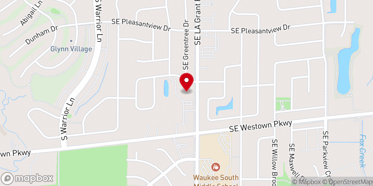 Map showing location of Waukee United Methodist Church