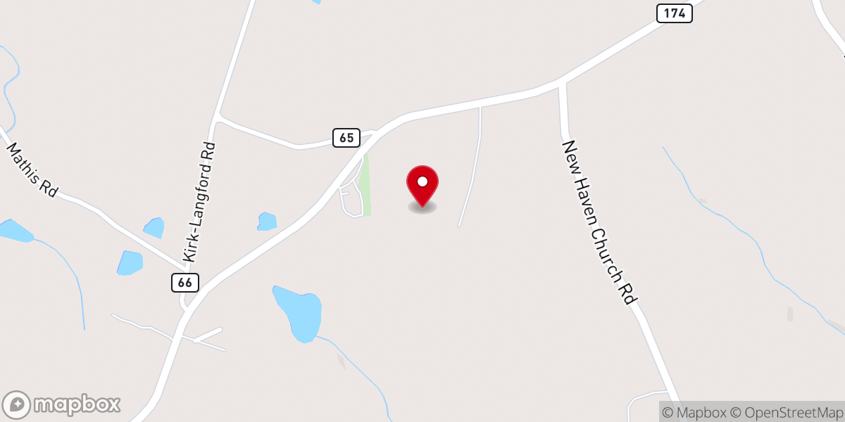 Map showing location of Focus Evangelistic Ministries Inc