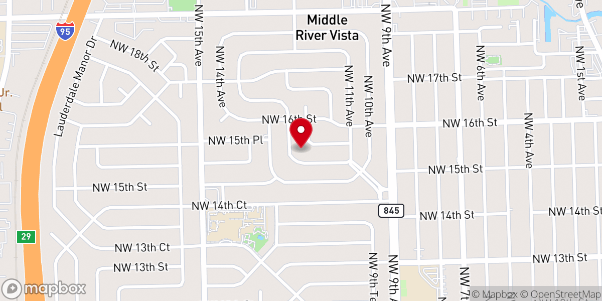 Map showing location of Salem Seventh Day Adventist Community Center