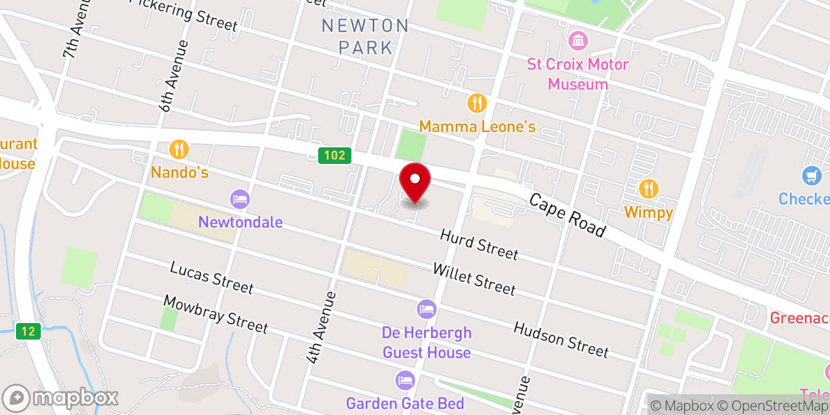 Map showing location of Mothers Union Of The Anglican Church Of Sa