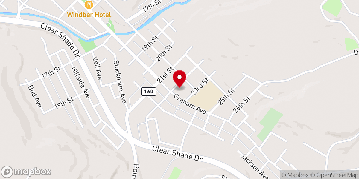 Map showing location of Saint Anthony Catholic Church