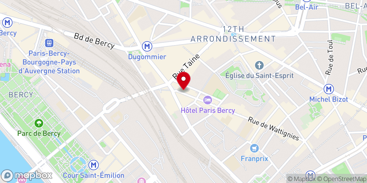 Map showing location of Eglise Evangelique protestante