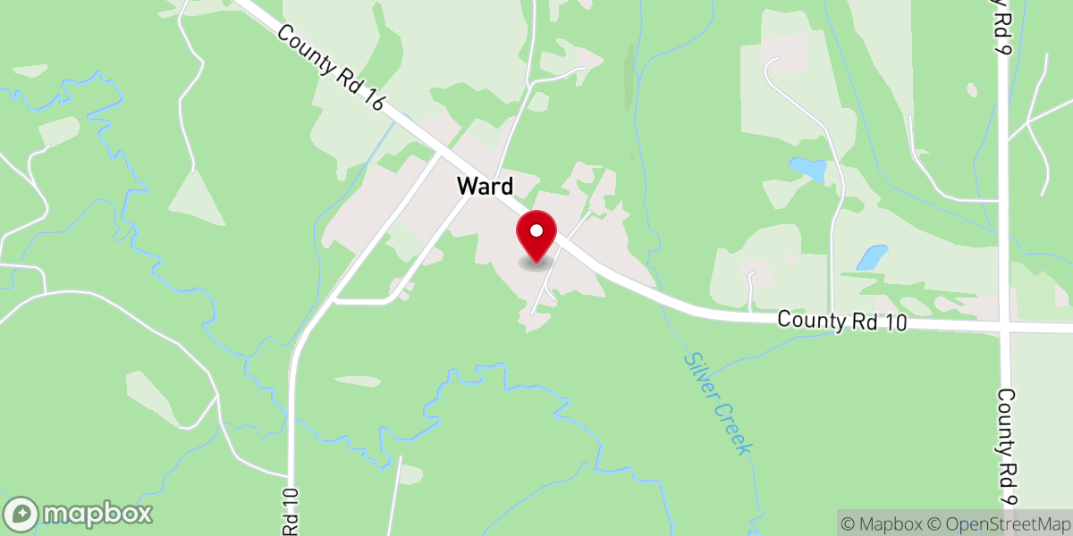 Map showing location of Cokes Chapel Methodist Church