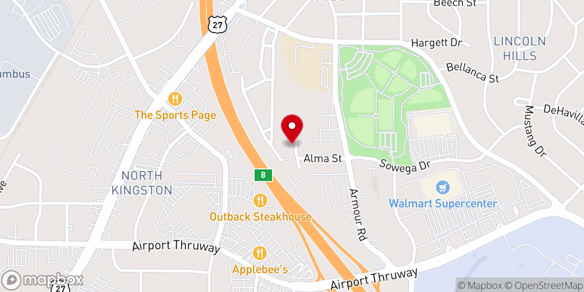 Map showing location of Community Outreach Church of Columbus
