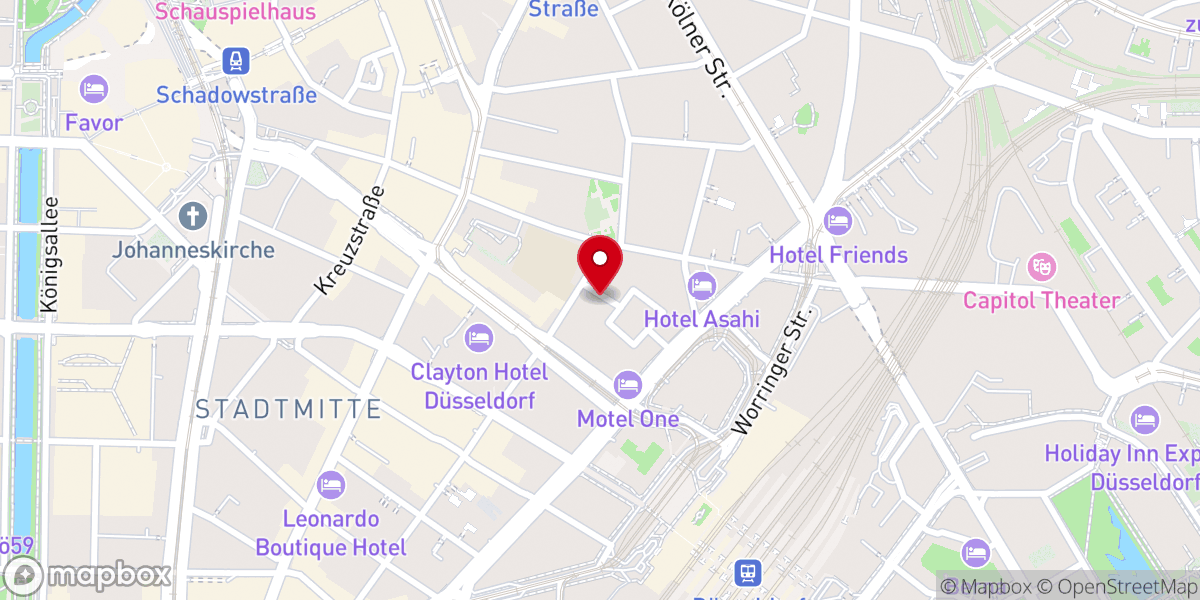 Map showing location of Freie evangelische Gemeinde Düsseldorf
