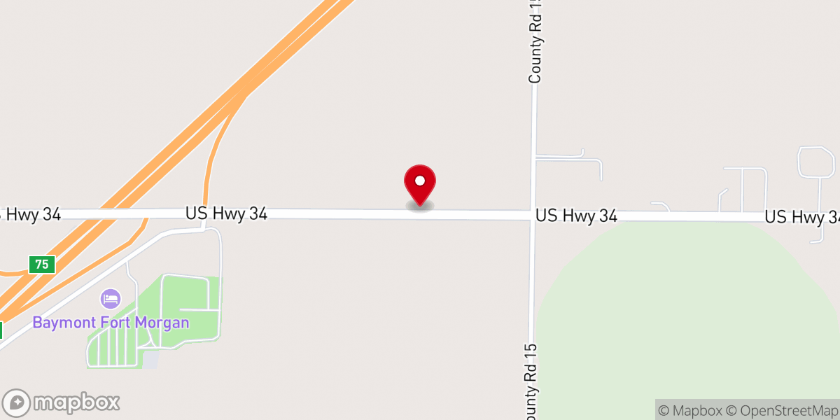 Map showing location of Iglesia de Cristo Nuevo Amanecer