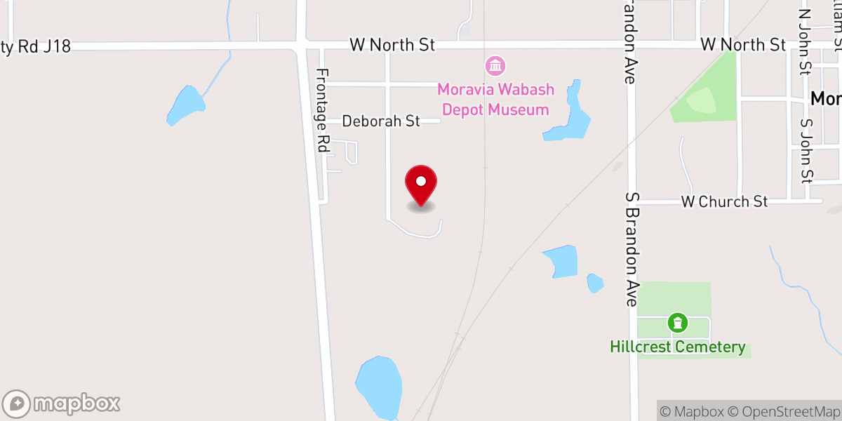 Map showing location of Lighthouse Church of the Nazarene