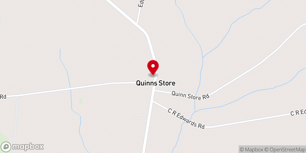 Map showing location of Beulaville church of Christ