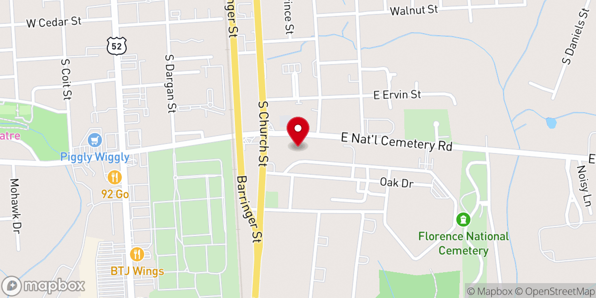 Map showing location of Strong Tower Christian Ministry