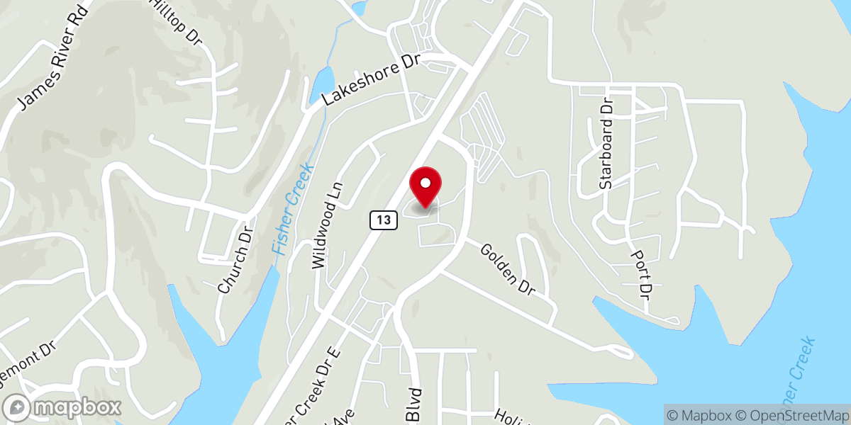 Map showing location of Shepherd of The Hills Lutheran Church