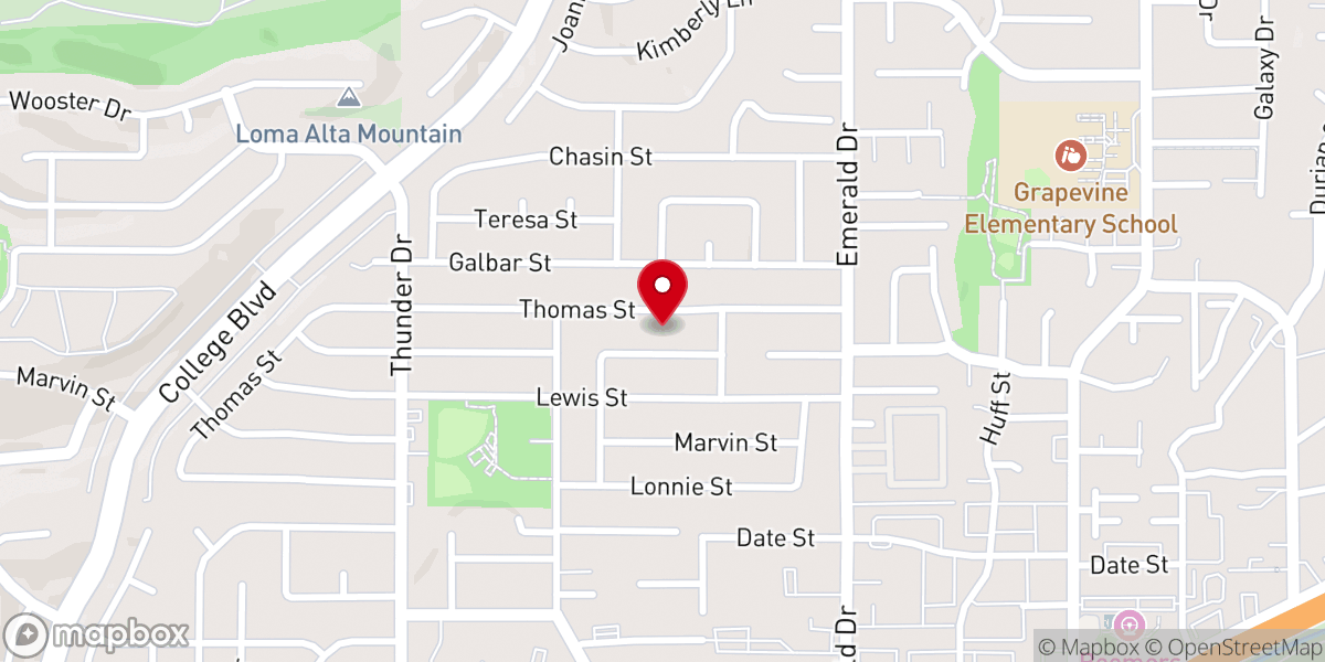 Map showing location of Arise Presbyterian Church