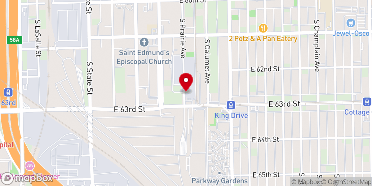 Map showing location of True Holiness Church