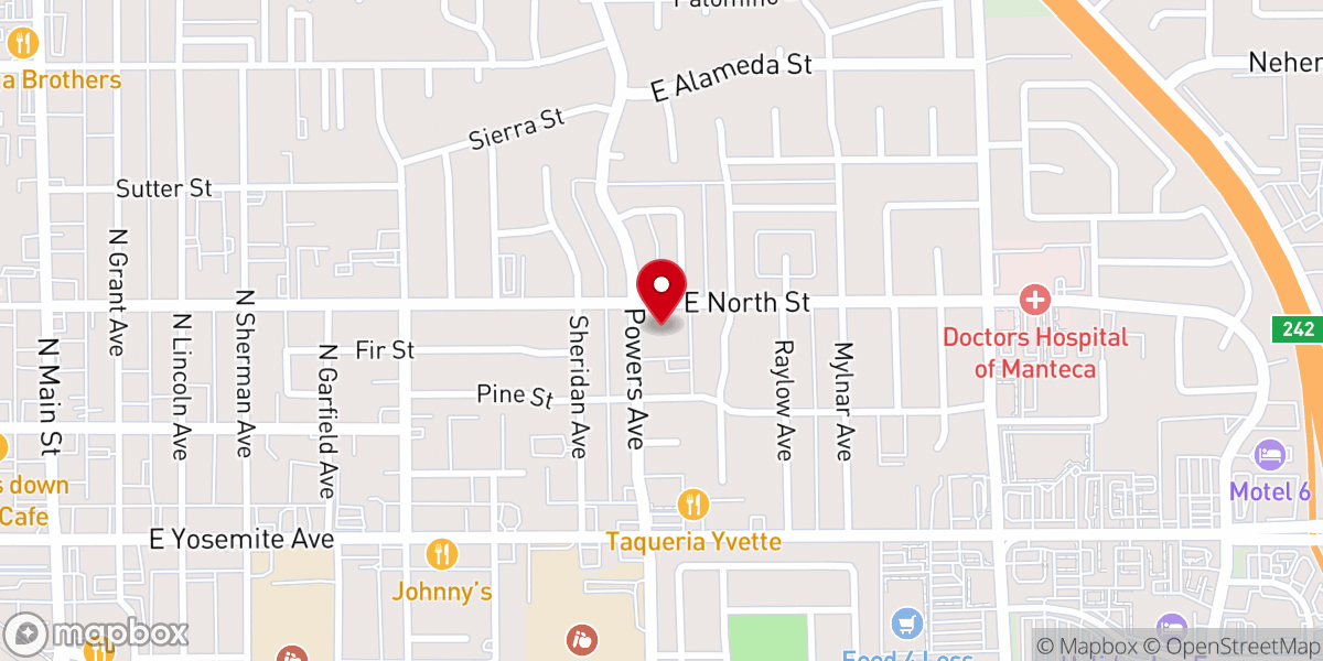 Map showing location of St. Paul's United Methodist Church - Food Pantry