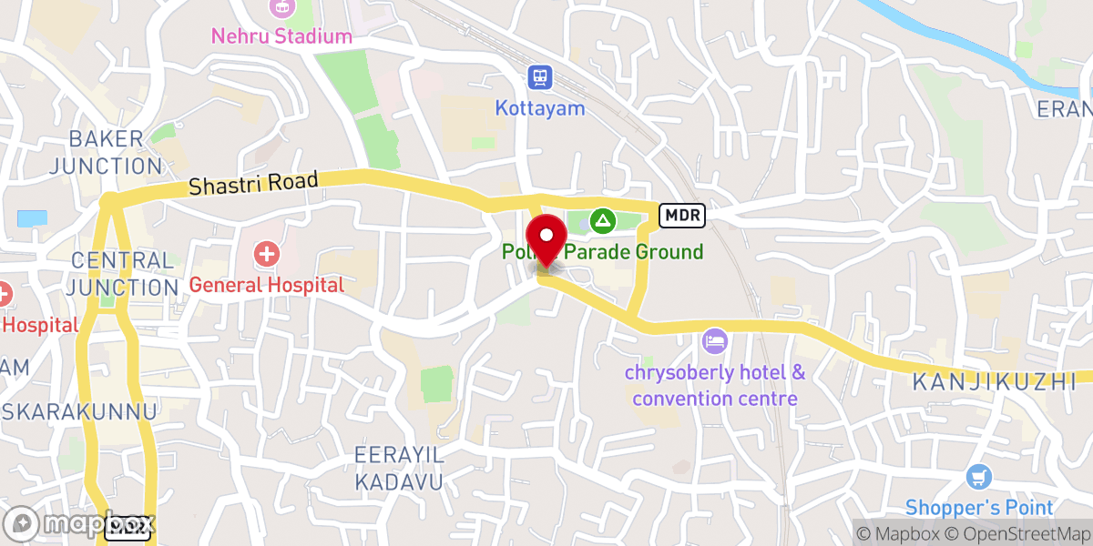 Map showing location of C.S.I. Ascension Church