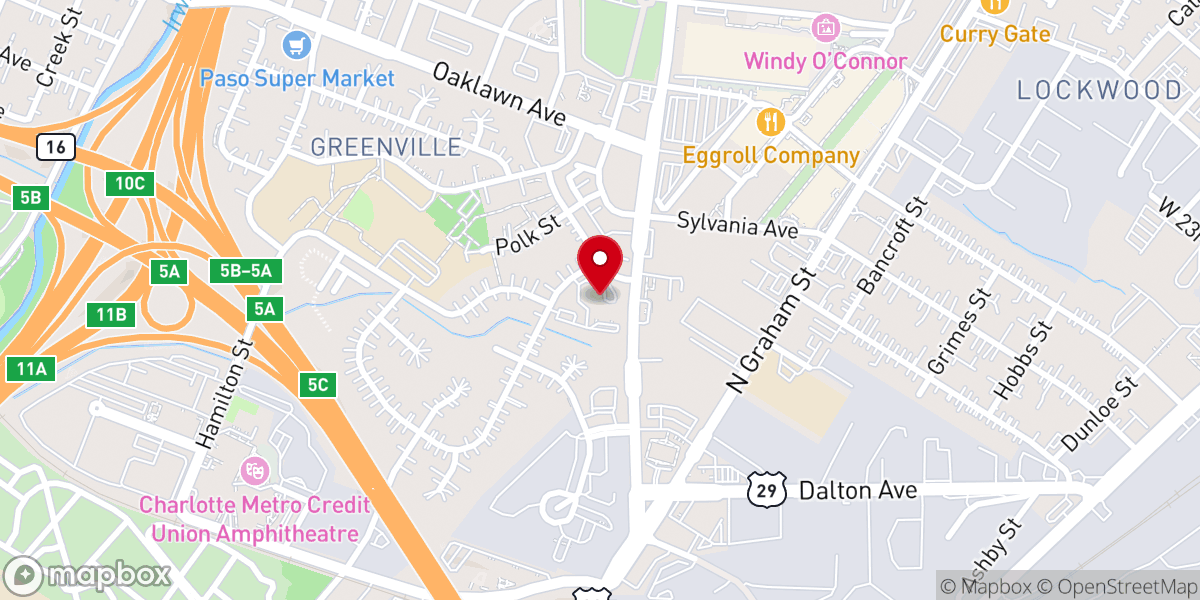 Map showing location of C N Jenkins Memorial Presbyterian Church