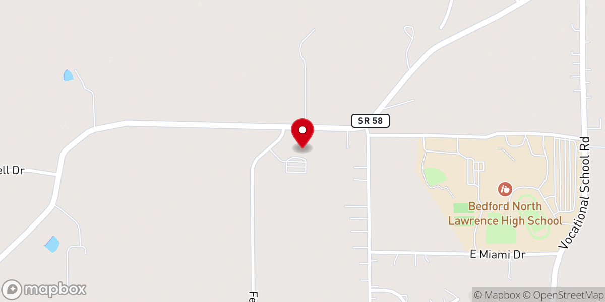 Map showing location of Sherwood Oaks Christian Church - Bedford Campus