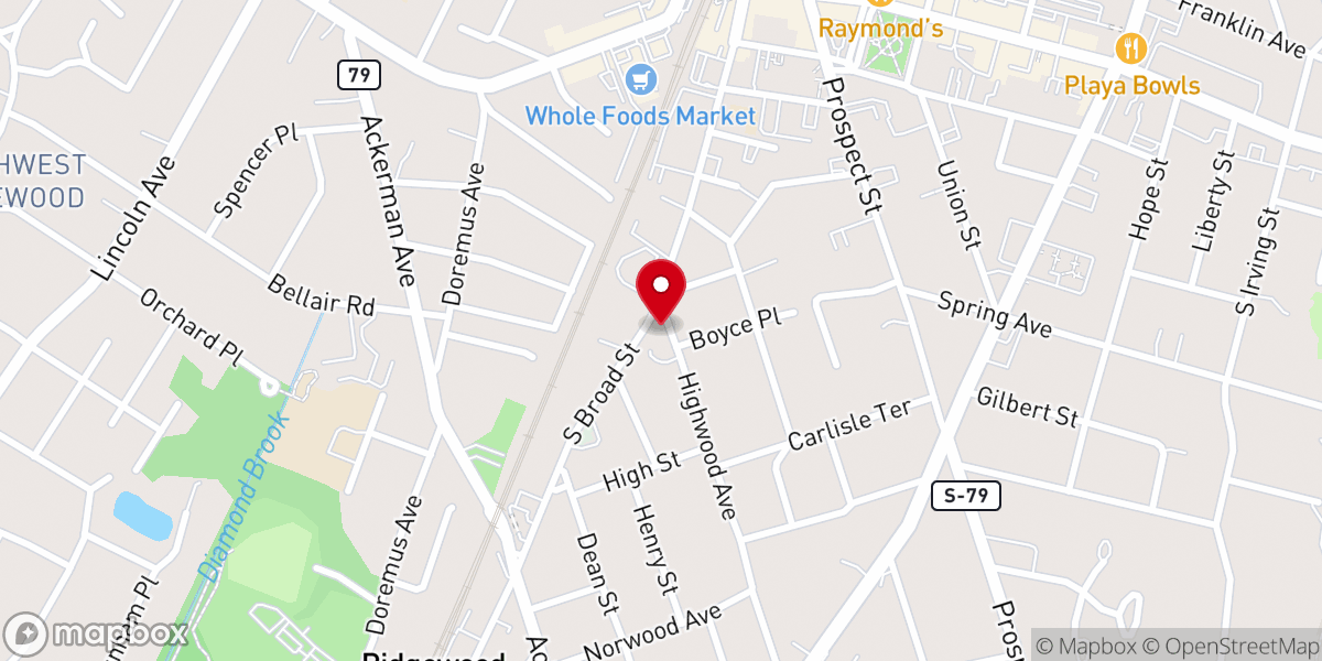 Map showing location of Metropolitan AME Zion Church