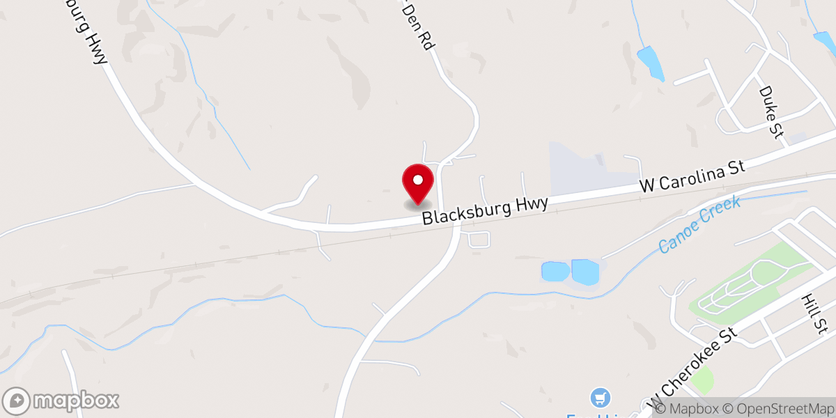 Map showing location of Magnolia Hall