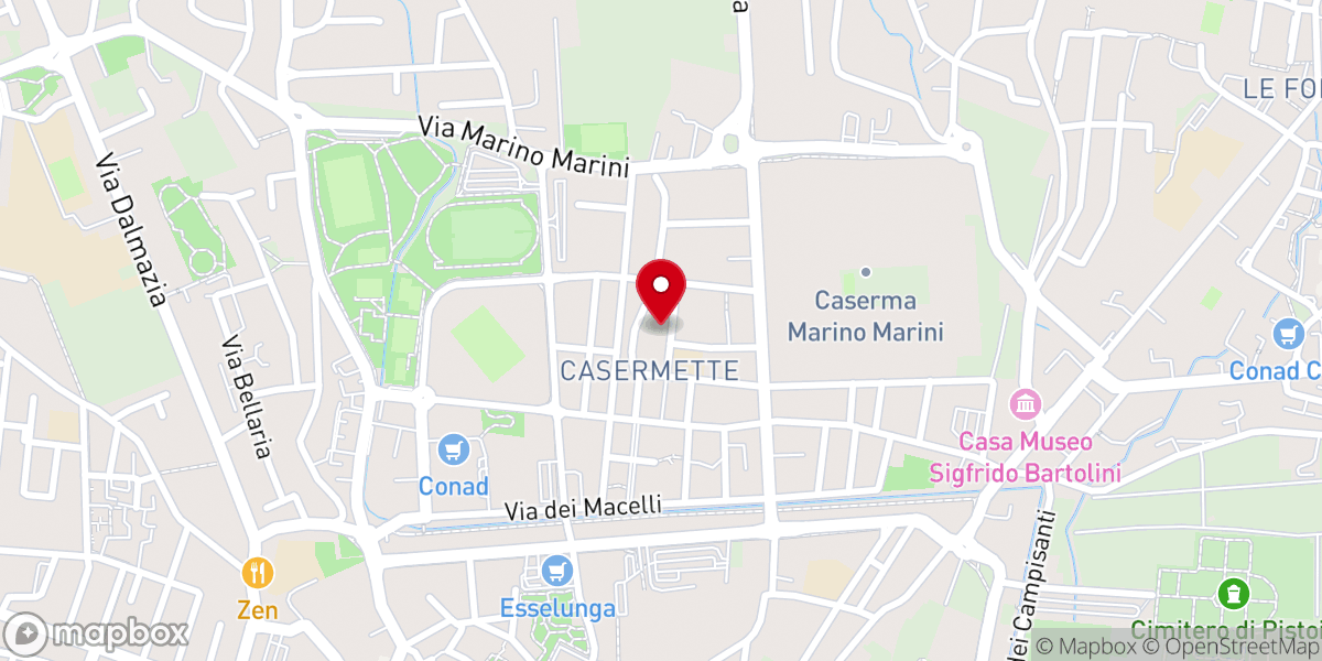 Map showing location of Chiesa di San Michele Arcangelo alle Casermette