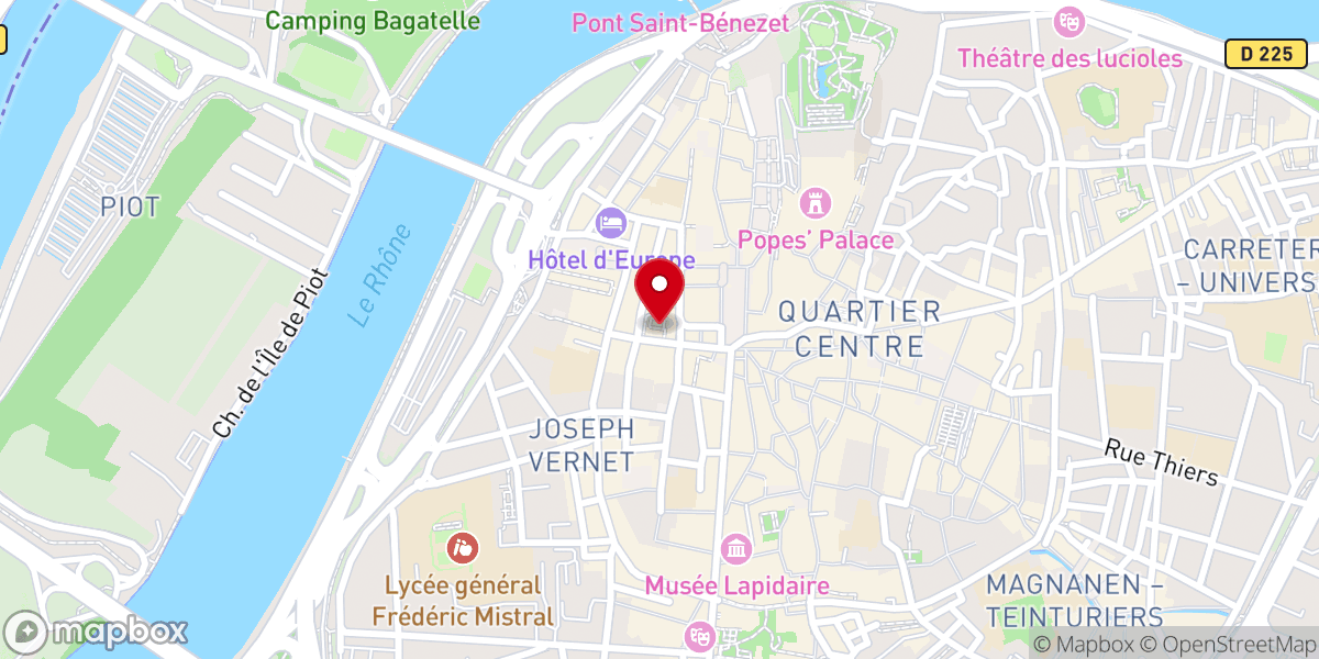 Map showing location of Église Saint-Agricol