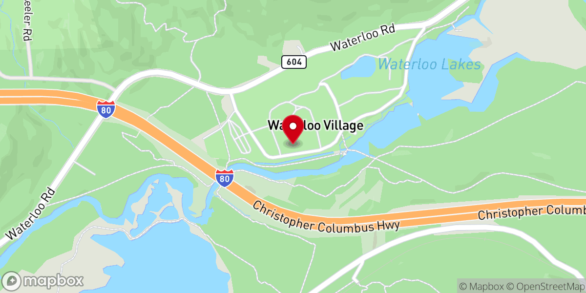 Map showing location of Waterloo United Methodist Church