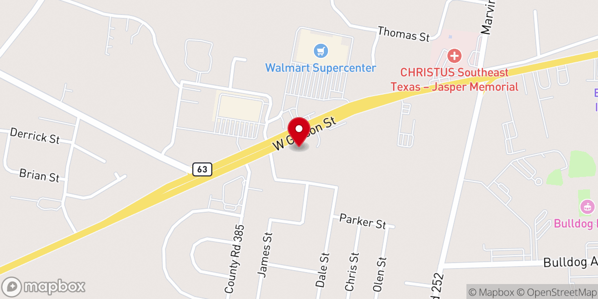 Map showing location of St Paul Lutheran Church