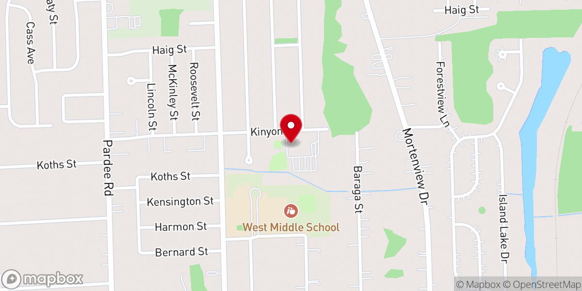 Map showing location of St Constance Church
