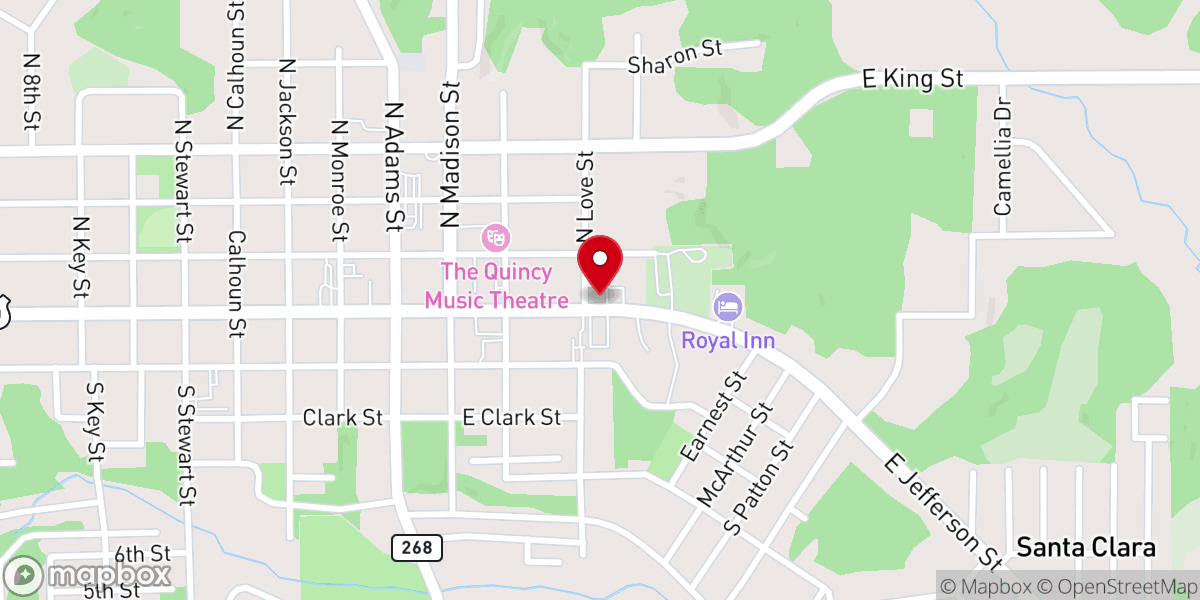 Map showing location of Corinth Christian Fellowship Inc