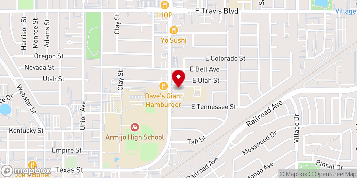Map showing location of Holy Spirit Church