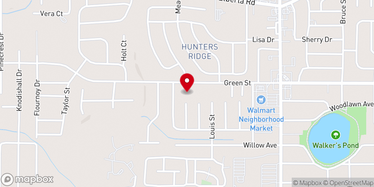 Map showing location of Covenant Presbyterian Church