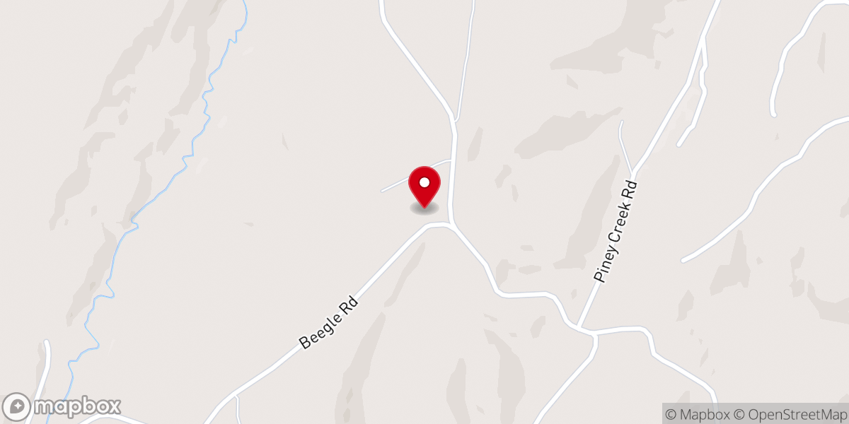 Map showing location of Pleasant Union Church