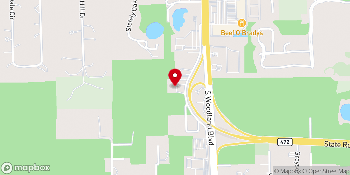 Map showing location of Iglesia De Dios Pentecostal M.I. DeLand