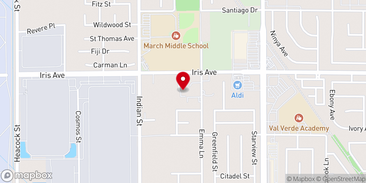 Map showing location of Vertical Church