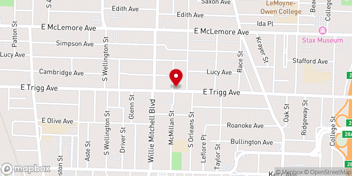 Map showing location of First True Word Church Ministry