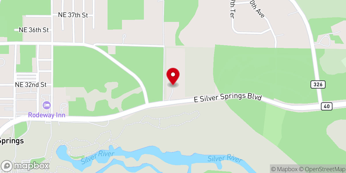 Map showing location of Christian Church Conference Center