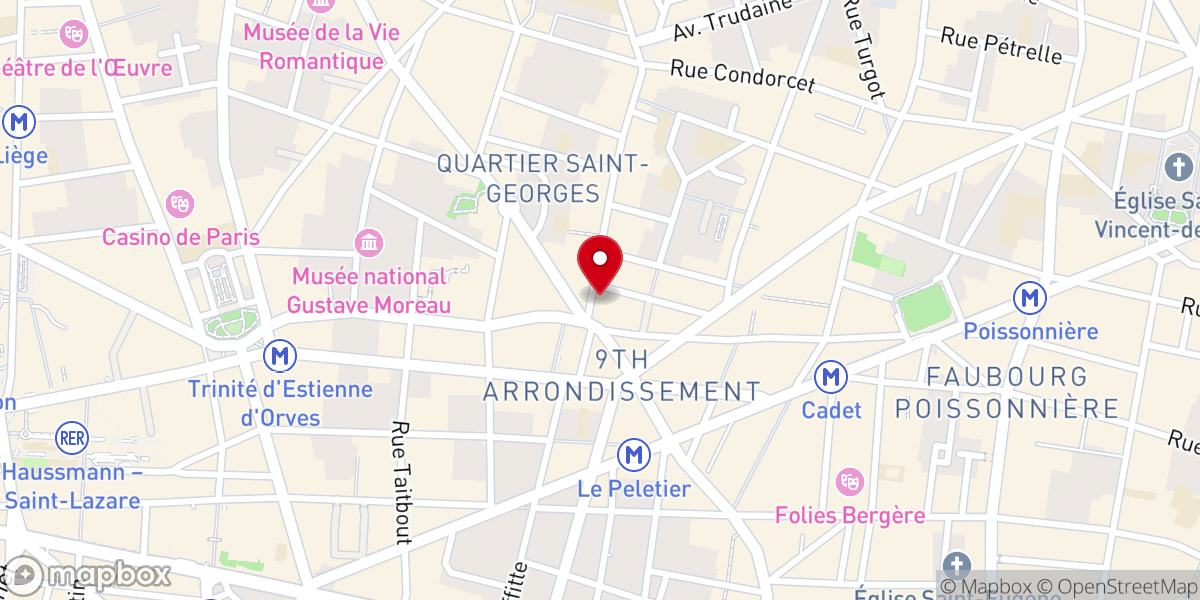 Map showing location of Old Place of Allan Kardec House
