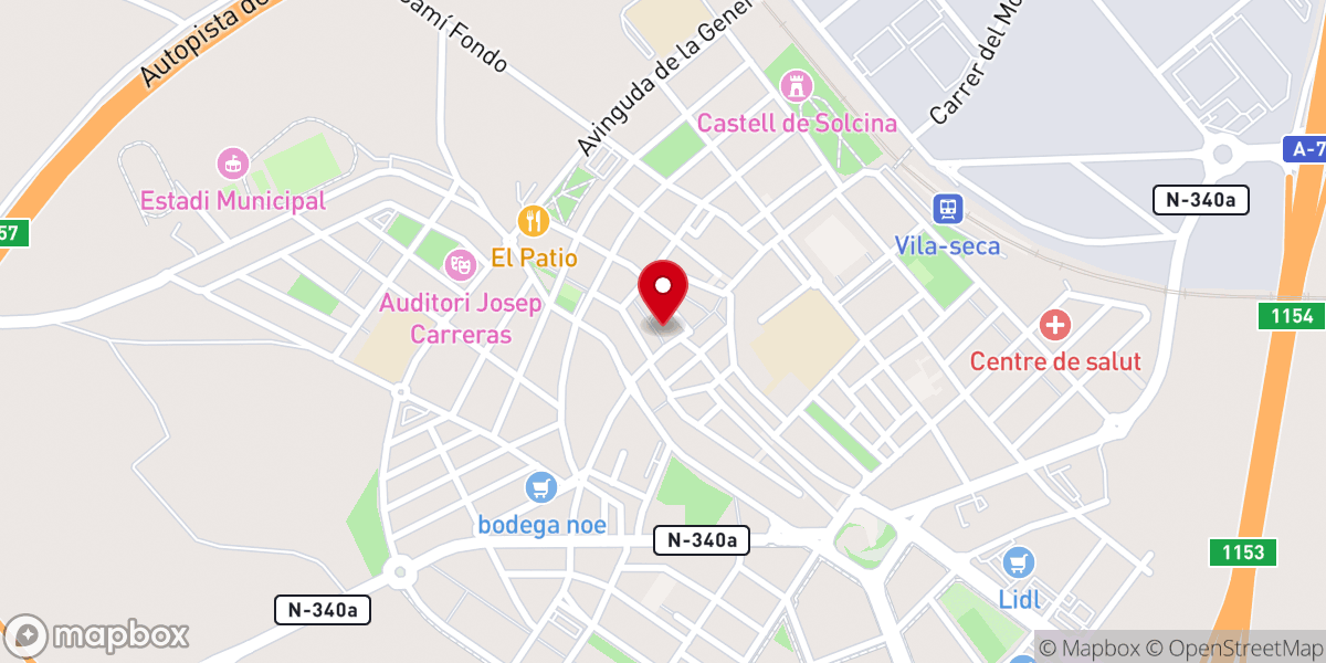 Map showing location of Església de Sant Esteve de Vila-seca