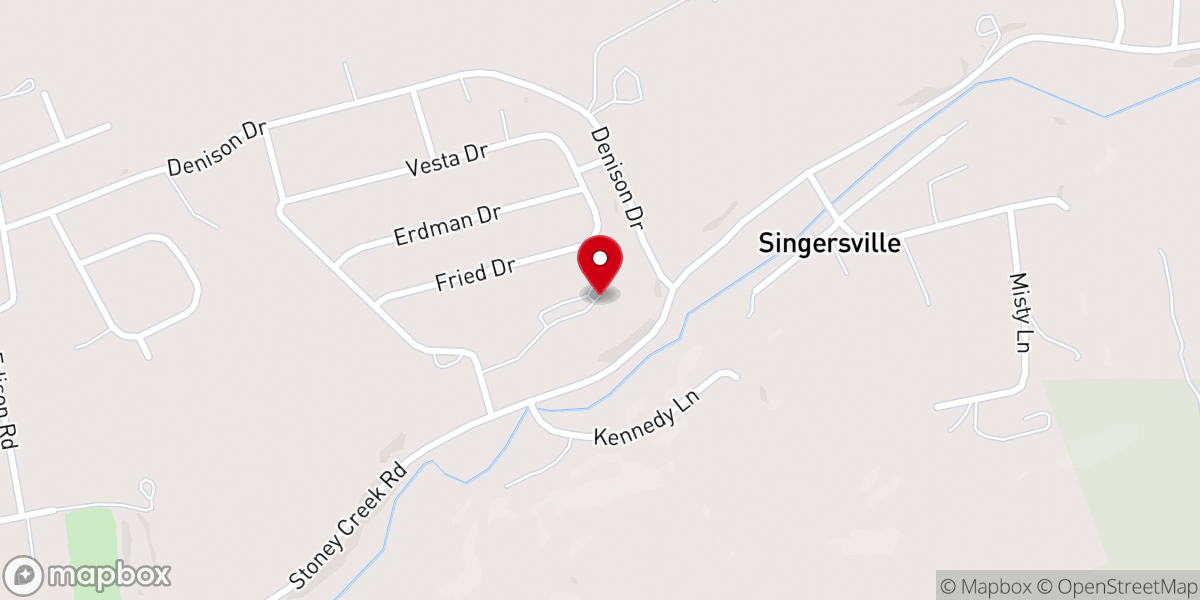 Map showing location of St Matthew's Catholic Church