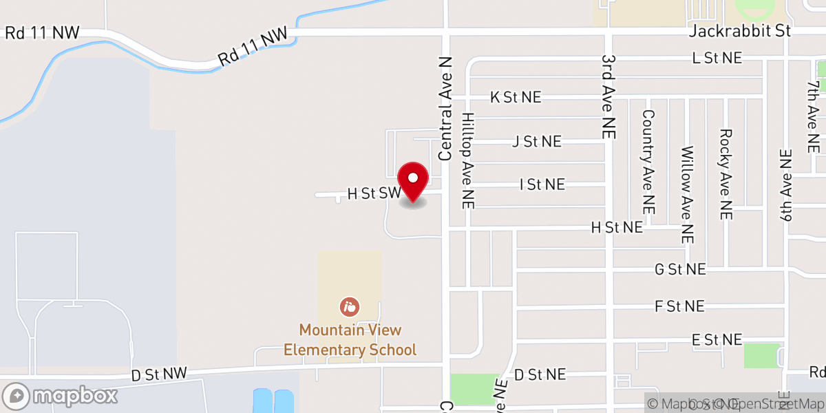 Map showing location of Quincy Presbyterian Church
