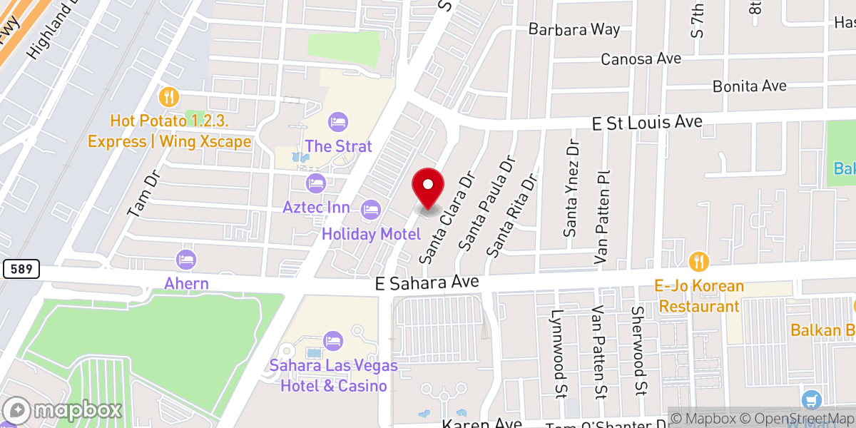 Map showing location of Chapel Express