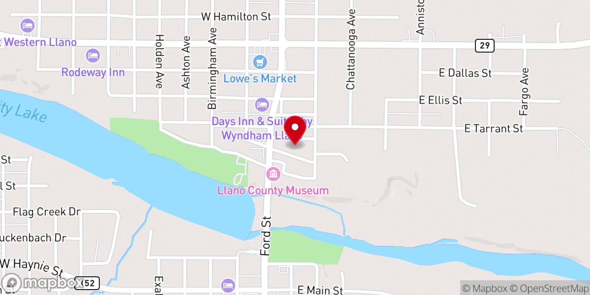 Map showing location of China Wok