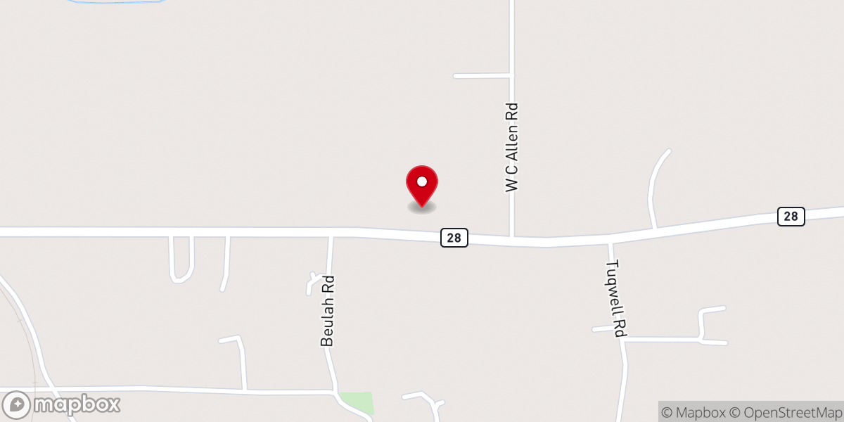 Map showing location of Church Alive