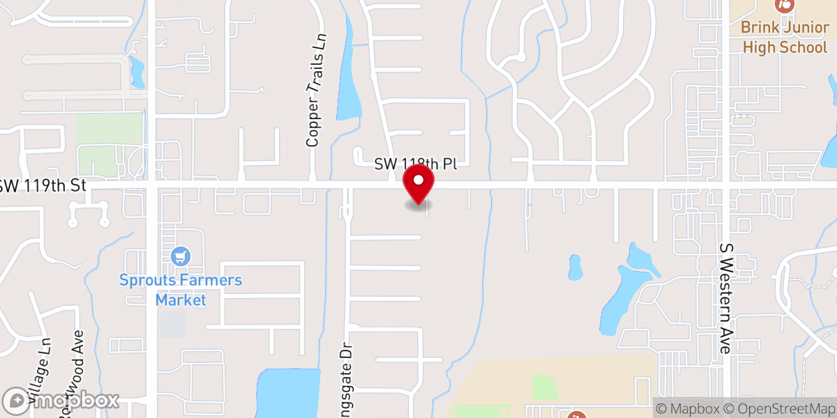 Map showing location of New Heights Baptist Church