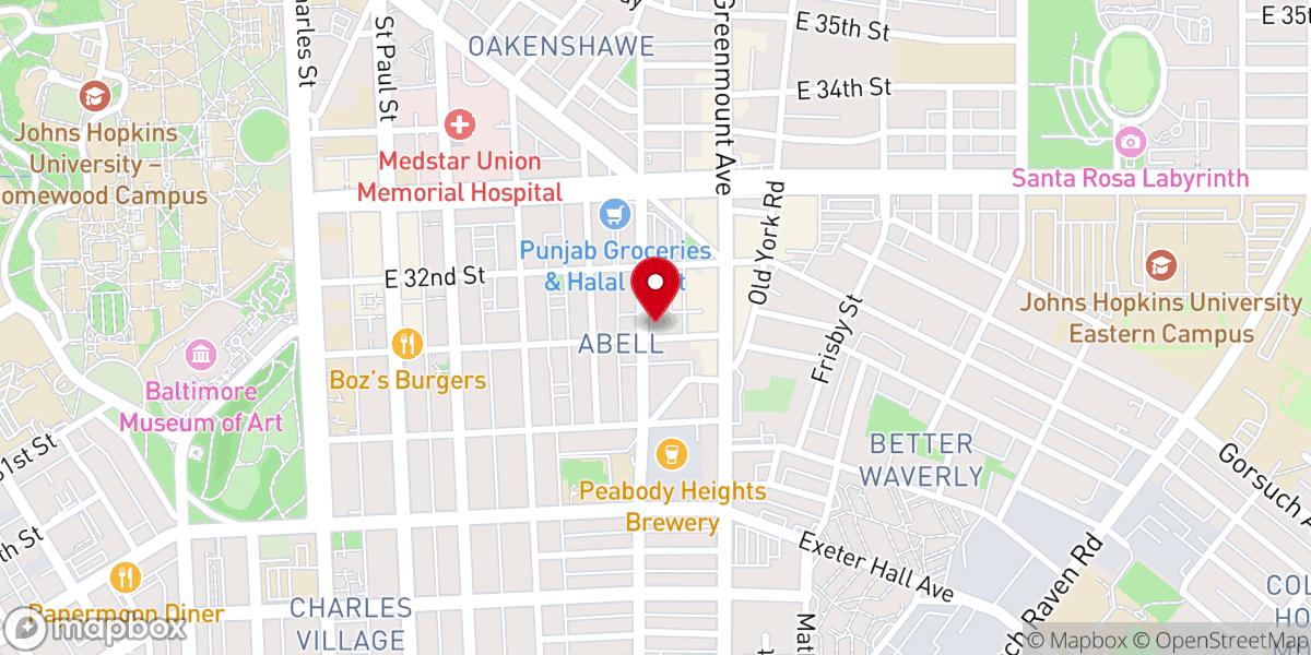 Map showing location of St Moses Church