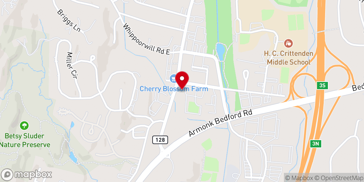 Map showing location of Westchester Chinese Christian Church