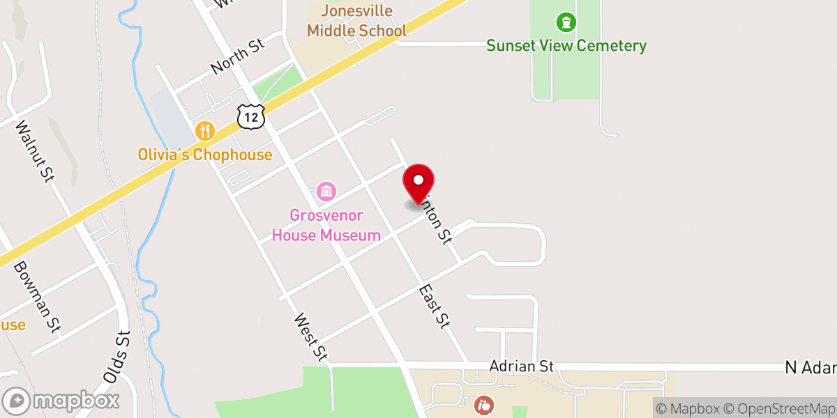 Map showing location of Men's Beulah