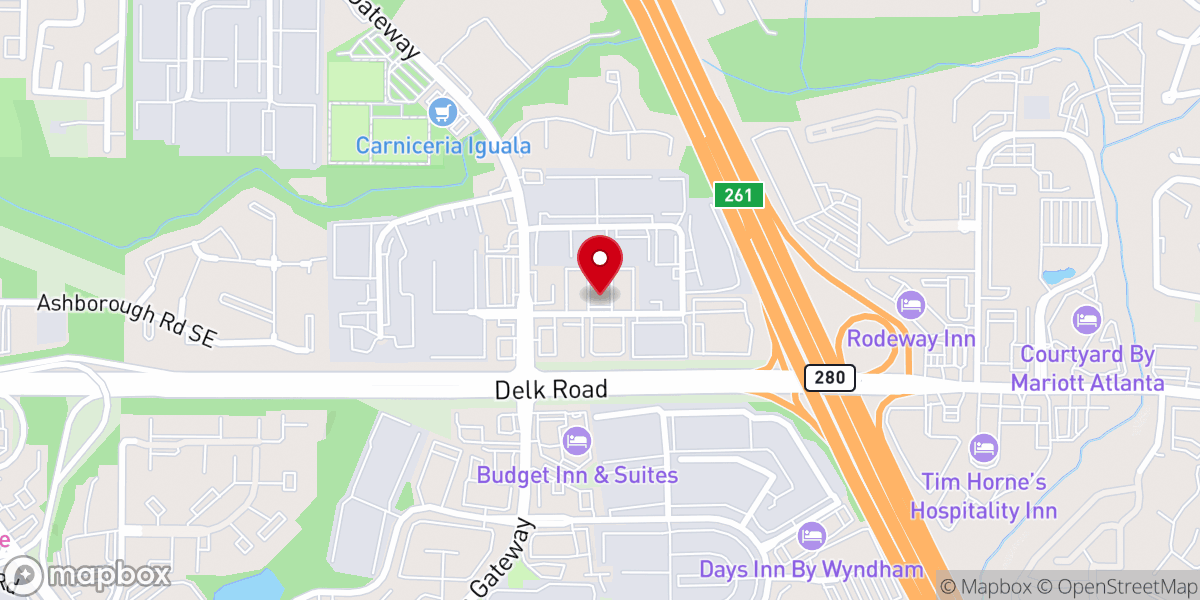 Map showing location of ReNew Worship Center