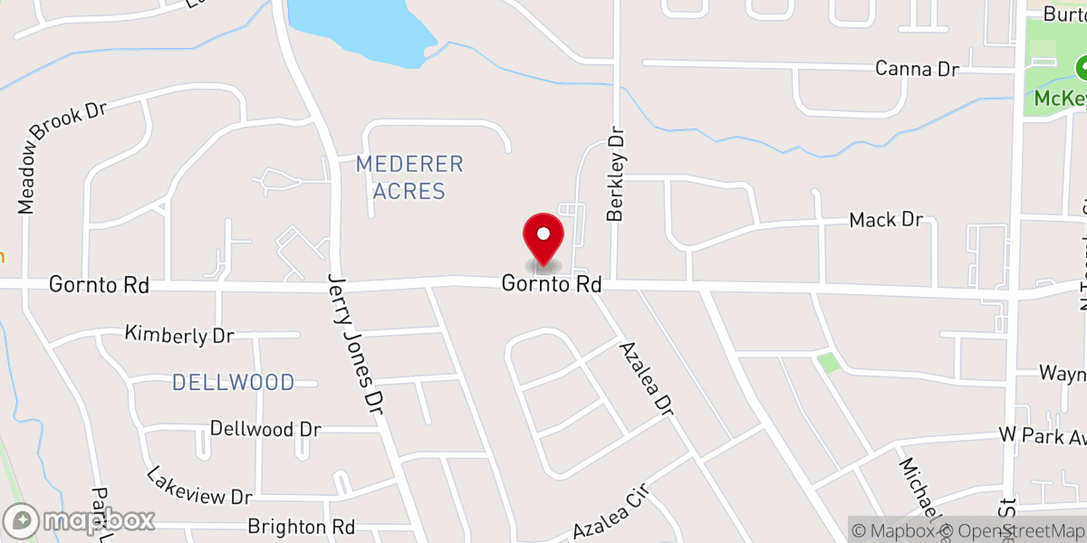 Map showing location of St John the Evangelist Catholic Church